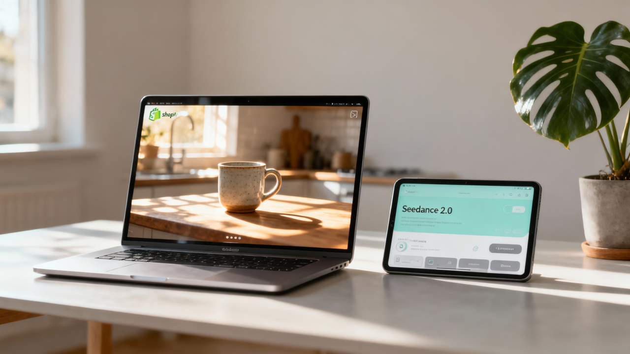 Shopify Video Ads in 2026: How AI-Generated Product Videos Are Reshaping Ecommerce featuring Shopify video ads, AI generated product videos, ecommerce video generation, TikTok Shop ads, AI image generation for Shopify, cross-border ecommerce videos, Seedance 2.0, Shopify AI video tool